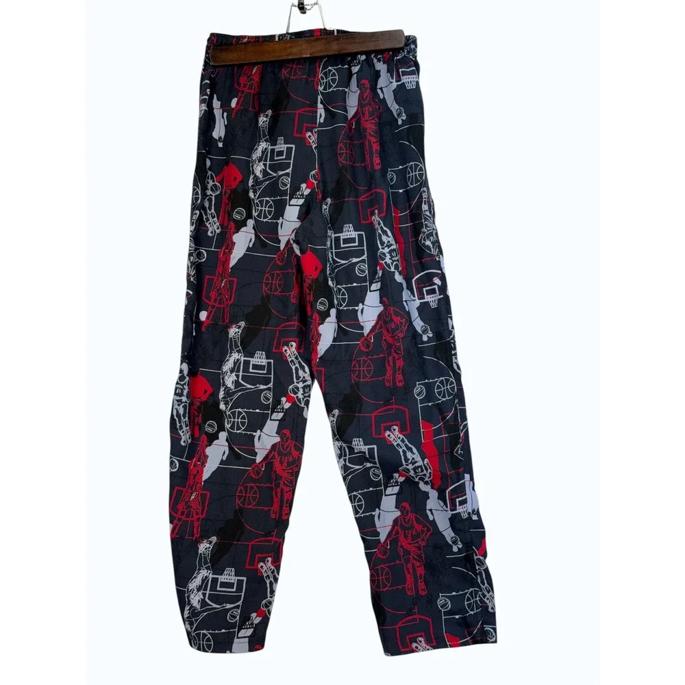Old Navy Pajama Pants Kids Large Navy‎ Basketball Print Sleepwear Loungewear